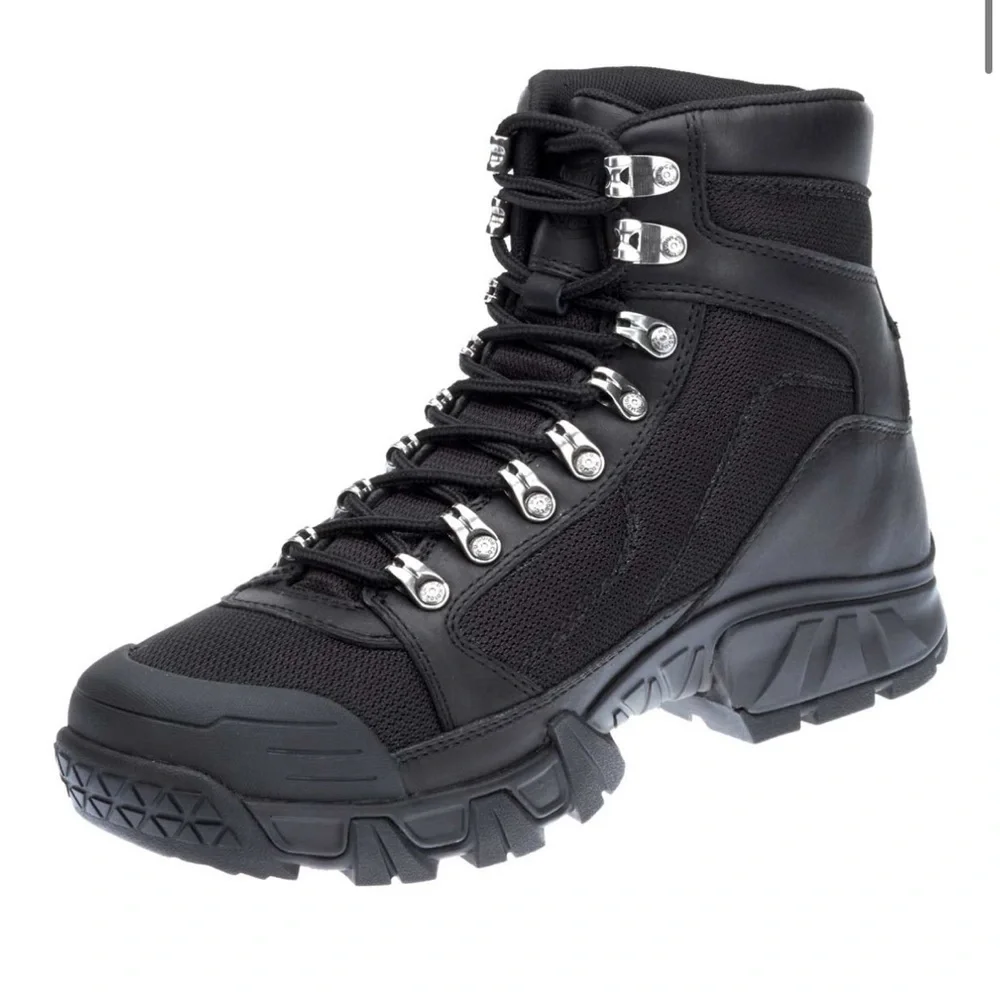 Harley-Davidson® Men's Parkwood Black Leather and Mesh Motorcycle Boot 13